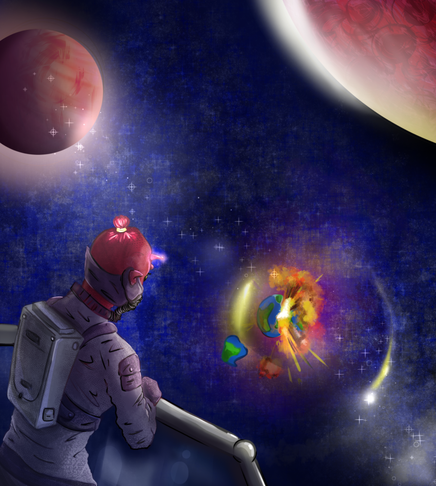 'The evolution and growth of mankind led them to leave earth eons ago