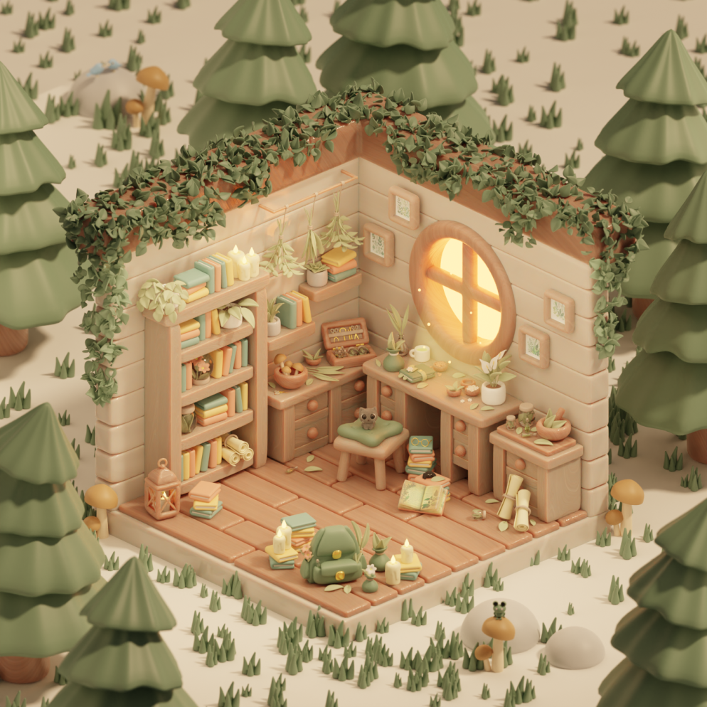 Step into this enchanting herbalist nook and immerse yourself in the