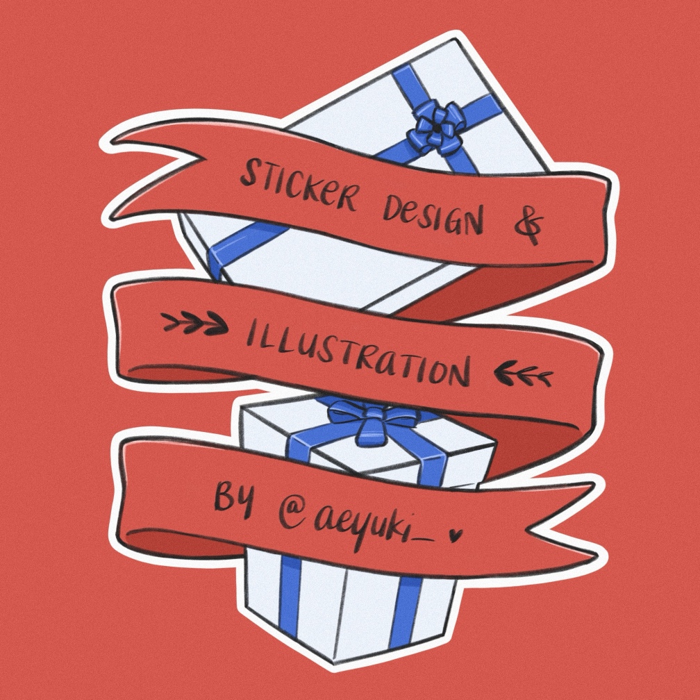 Everyday Gift sticker design/illustration!