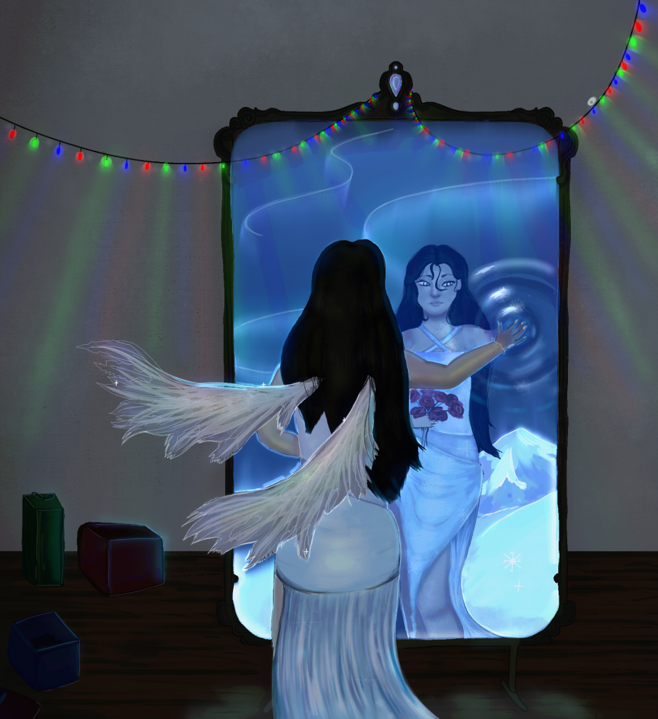 this piece represents the feeling of being stuck in a world. stuck in a ...