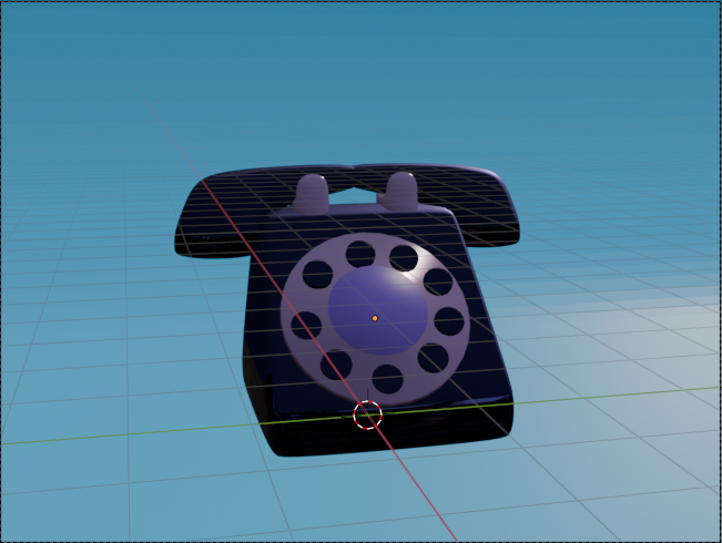 old phone 3d in blender