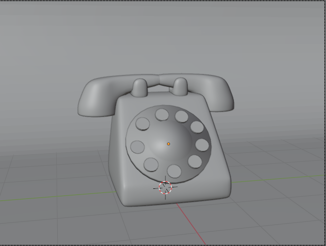 old phone 3d in blender