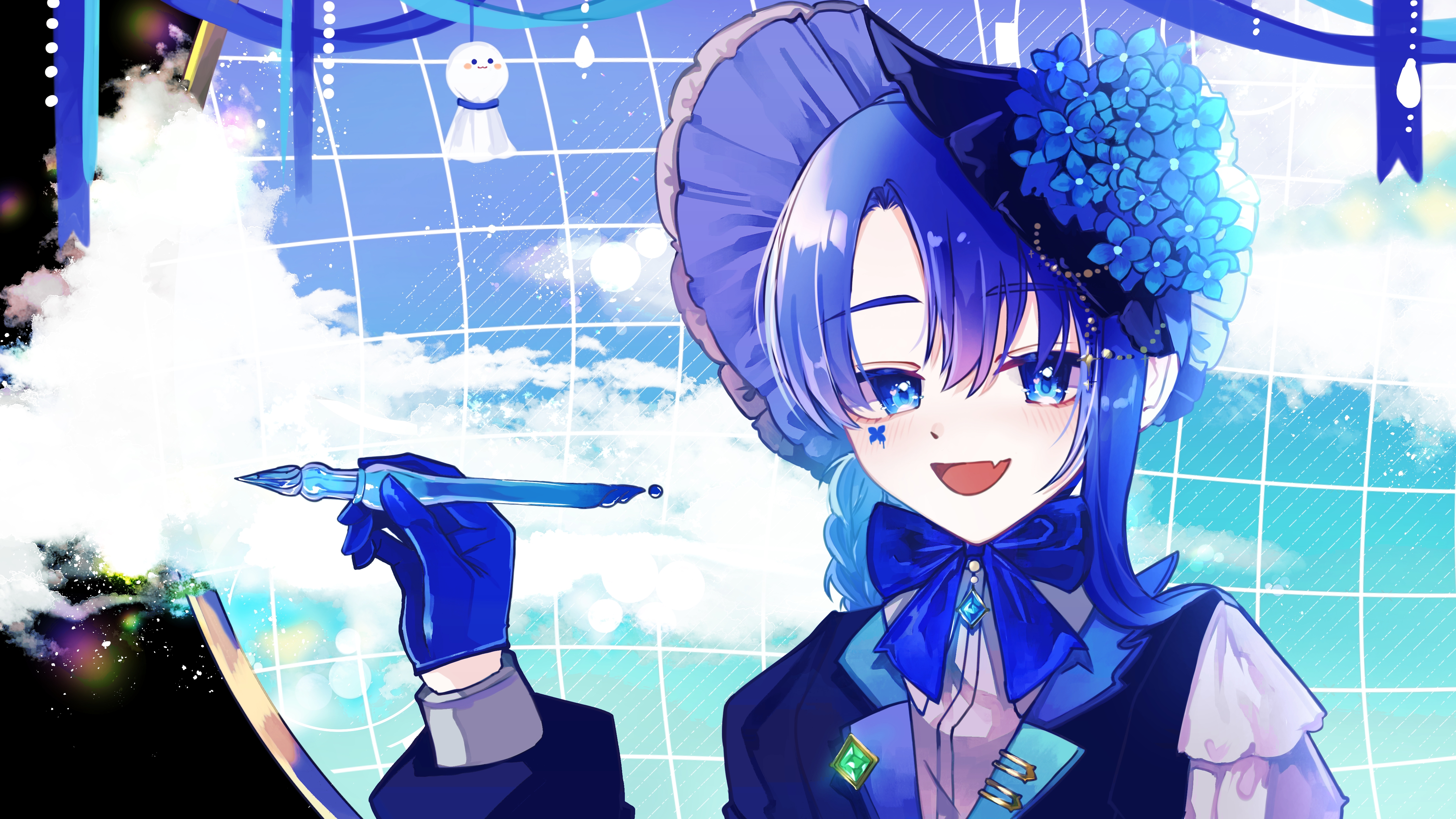 ら*な様 手描きイラスト原画【紫陽花娘】 2026011212140336322421.jpeg?