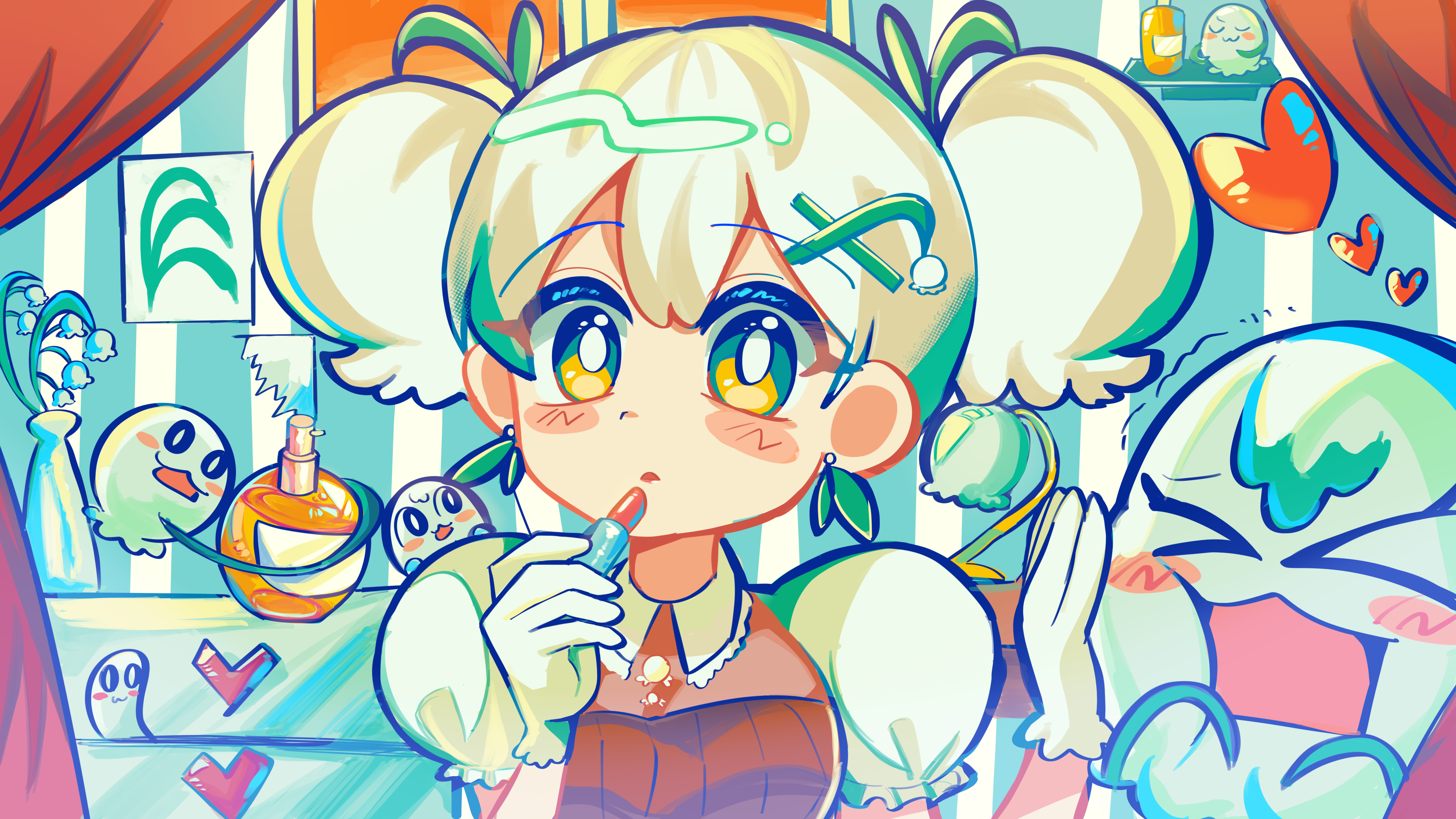 再投稿。すずらんの擬人化